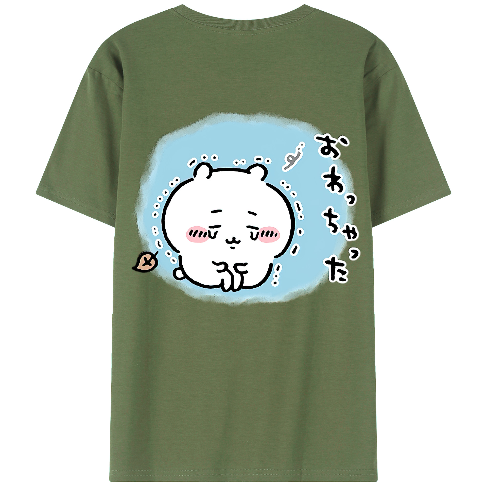 （画像用） ちいかわ ちいかわ Chii-kawa chiikawa 綿100％ メンズ半袖Tシャツ（バックプリント） 通気性